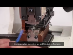 주형 OTP 적용기를 주름을 잡는 와이어 권축 기계 백피딩 타입 세로 말단