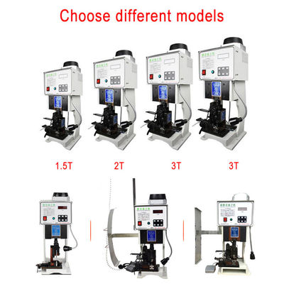 반자동 터미널 크림프 머신 15KN 압력 능력과 220V 50Hz 전원 공급