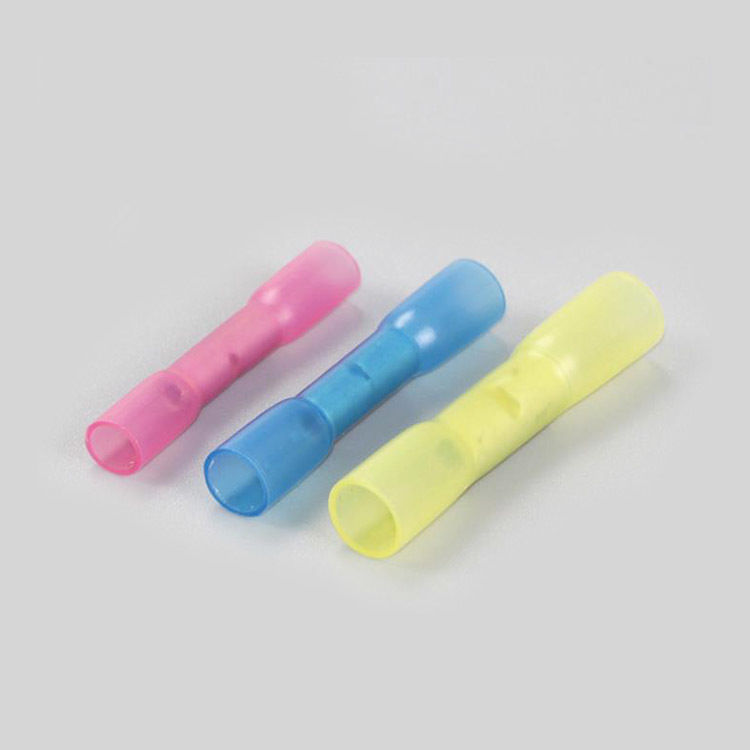 220PCS PE Double Splice Tube Butt Shrinkable Terminal Insulated Crimp Heat Shrink Wire Connector Kit