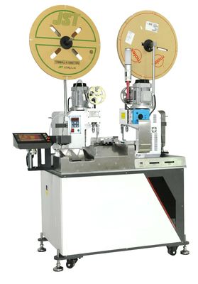 두 배 끝 3.96mm 철사 끝 주름을 잡는 기계 가득 차있는 자동 높은 정밀도